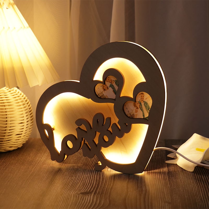 lampada personalizzata in legno Con Led , Offertissima Love San Valentino