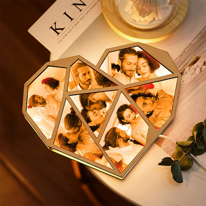 Rainsar Lampada Personalizzata con Immagine Luce Notturna LED Lampade,  Portafoto Foto Personalizzata Idee Regalo San Valentino Anniversario  Natale, 3D Cuore Amore Lampade Illusione Ottica : : Casa e cucina