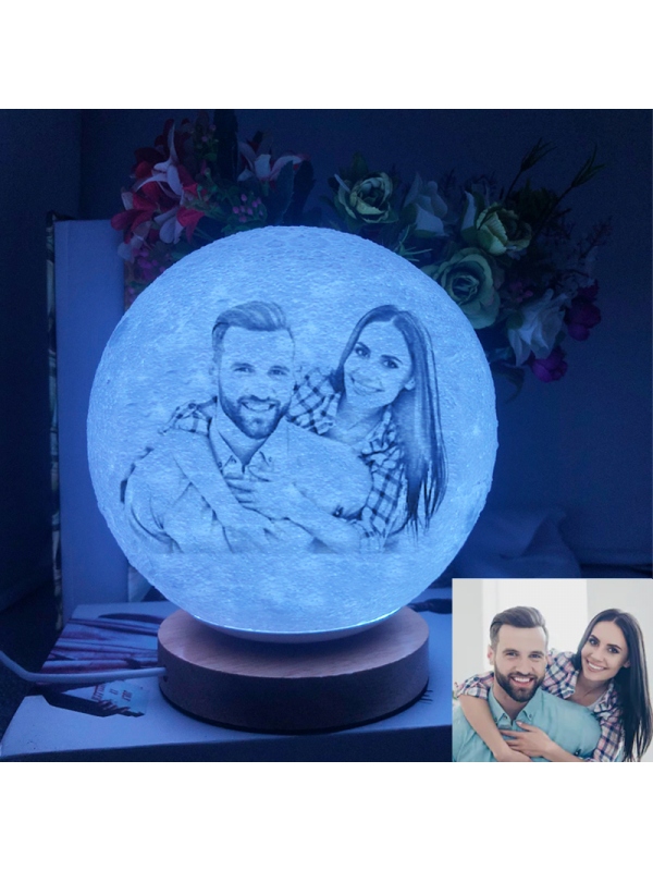 Lampada Lunare Personalizzata Con Stampa 3D Creativa Lampada Incisa (1 –  fotolampadaluna