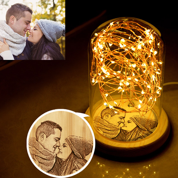 Lampada fotografica 3D personalizzata, regalo di nozze, regalo romantico,  anniversario 20/30/40 anni,lampada con foto，lampade personalizzate con  foto，idee regalo,regali per lui,regali per lei