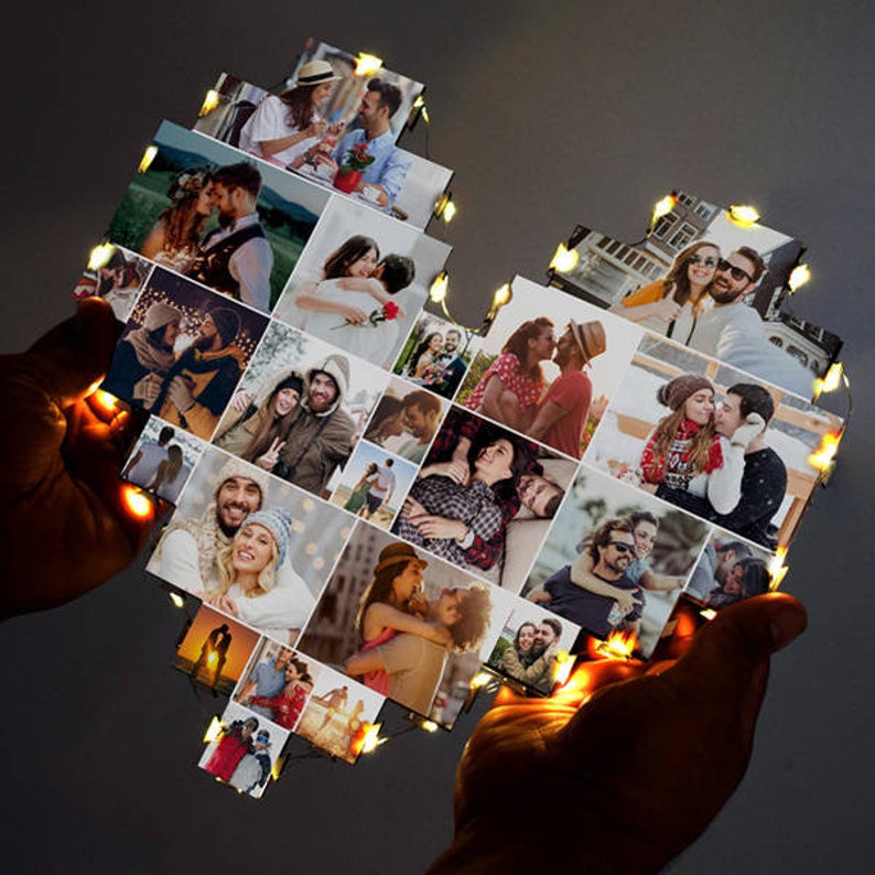 Rainsar Lampada Personalizzata con Immagine Luce Notturna LED Lampade,  Portafoto Foto Personalizzata Idee Regalo San Valentino Anniversario  Natale, 3D Cuore Amore Lampade Illusione Ottica : : Casa e cucina